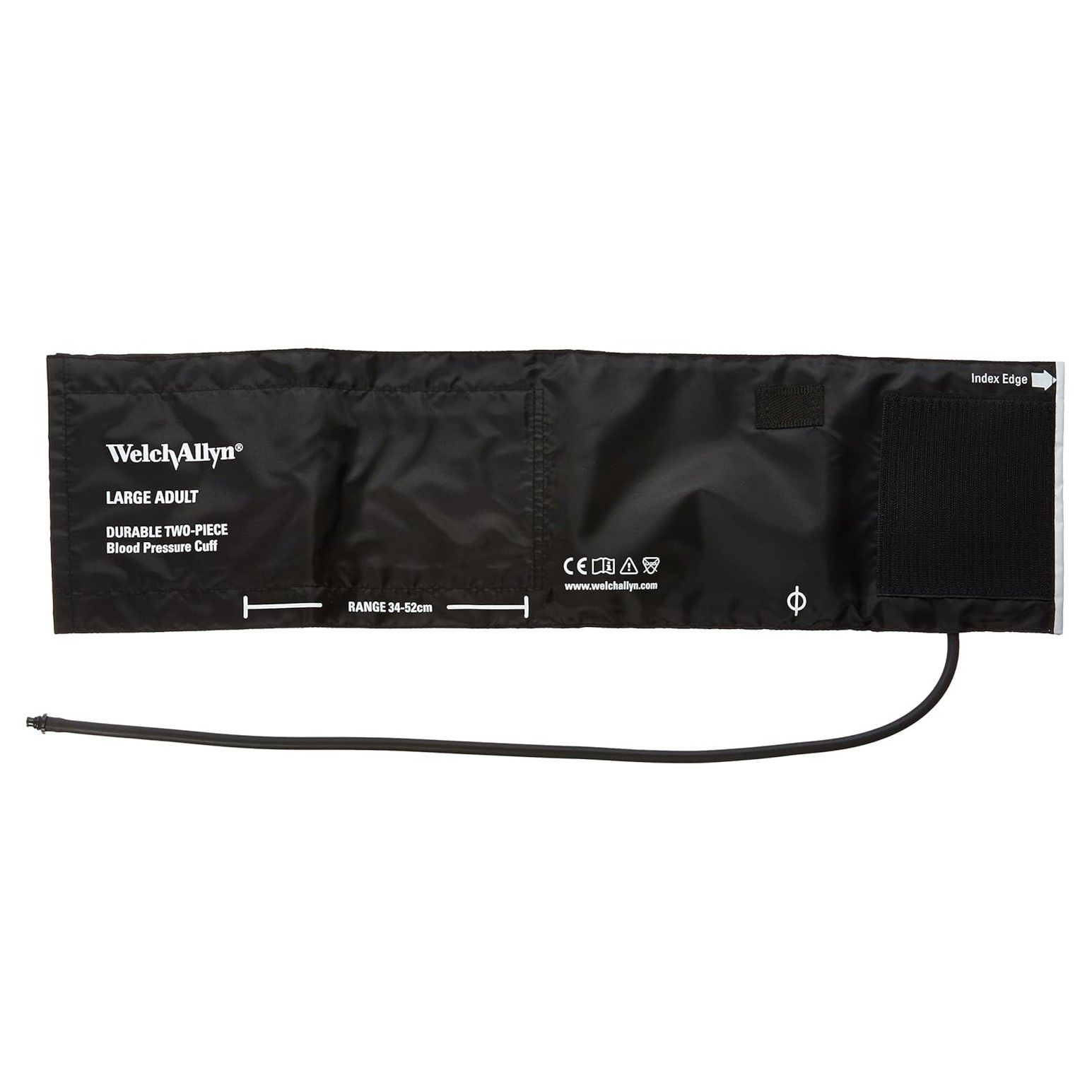 Cuff, Large Adult, Reusable, 2 PC, 1-Tube, 24.0', Tri-Purpose Connector, Cuff Range 34-52 CM (1/EA) by Hillrom/Welch Allyn  ID 5082-44